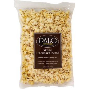Bottle shot for  Palo Popcorn   White Cheddar