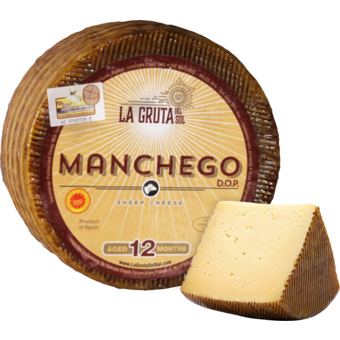 Bottle shot for  La Gruta 12 Month Manchego