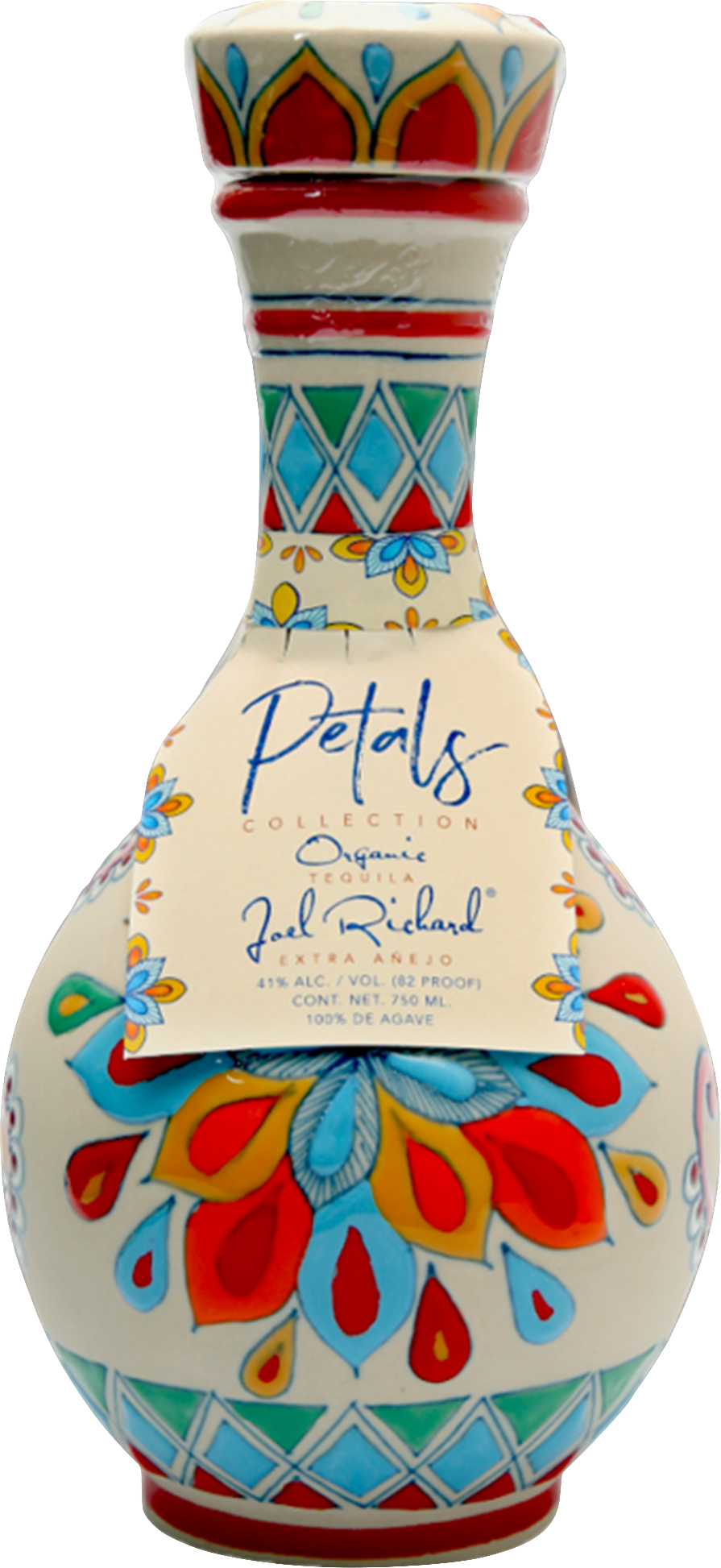 Joel Richard Petals Extra Anejo Tequila Ceramic Wine Library