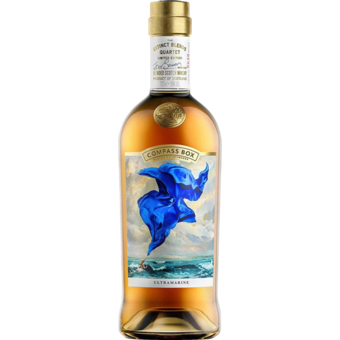 Bottle shot for  Compass Box Ultramarine Extinct Blends