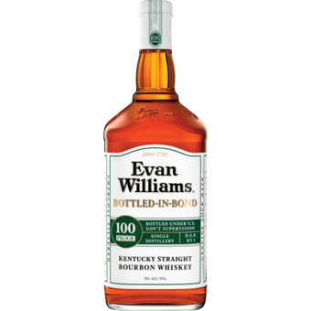 Bottle shot for  Evan Williams Bottled In Bond 100 Proof