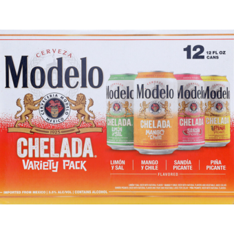 Bottle shot for  Modelo Chelada Variety 12pk Cans