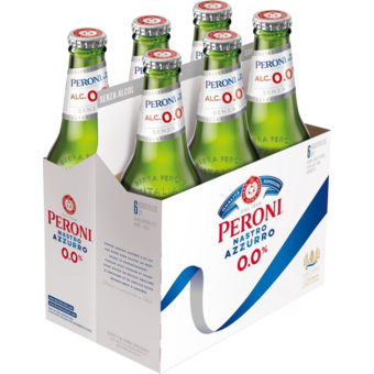 Bottle shot for  Peroni Na 6pk Bottles