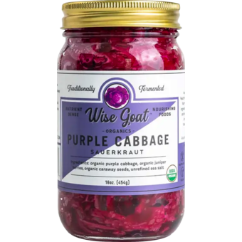 Bottle shot for  Wise Goat Organics Purple Kraut