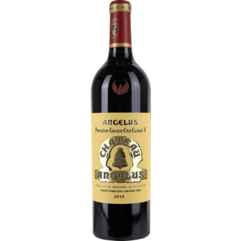 Bottle shot for 2018 Chateau Angelus Ex Chateau