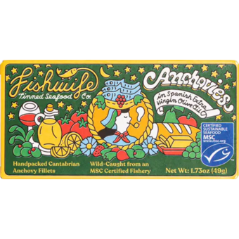 Bottle shot for  Fishwife Cantabrian Anchovies Evoo