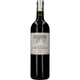 Bottle shot for 2019 Les Allees De Cantemerle