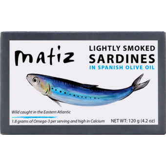 Bottle shot for  Matiz Smoked Sardines