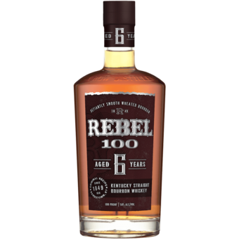 Bottle shot for  Rebel 100 Bourbon 6 Year Old