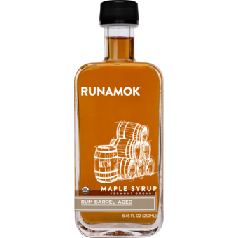 Bottle shot for  Runamok Rum Barrel Aged Maple Syrup