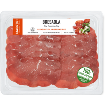 Bottle shot for  Maestri Bresaola Sliced