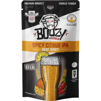 Bottle shot for  Boozy Jerky   Spicy Citrus Ipa