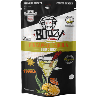 Bottle shot for  Boozy Jerky   Pineapple Tequila