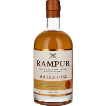 Bottle shot for  Rampur Double Cask Indian Single Malt Whisky