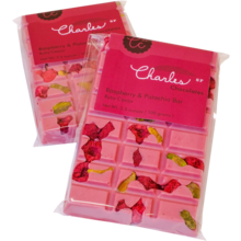 Product image for  Charles Chocolates Ruby Raspberry Pistachio