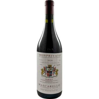 Bottle shot for 2020 Giuseppe Mascarello Barolo Monprivato