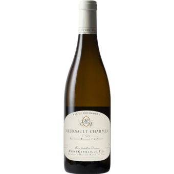 Bottle shot for 2022 Domaine Henri Germain Meursault 1er Cru "Charmes"
