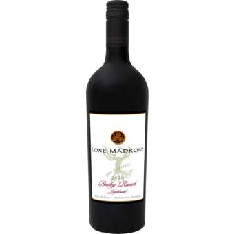 Bottle shot for 2020 Lone Madrone Winery Bailey Ranch Zinfandel