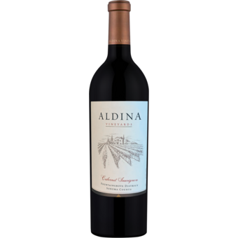 Bottle shot for 2016 Aldina Vineyards Cabernet Sauvignon