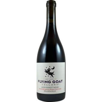Bottle shot for 2019 Flying Goat Pinot Noir Rancho Santa Rosa