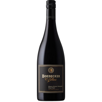 Bottle shot for 2016 Boedecker Cherry Grove Vineyard Pinot Noir