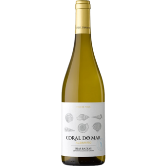 Bottle shot for 2023 Veiga Da Princesa Albarino 'Coral Do Mar' Rias Baixas
