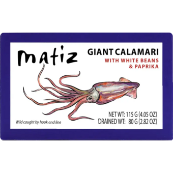 Bottle shot for  Matiz Giant Calamari W. Beans