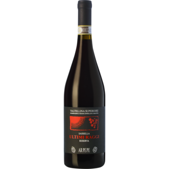 Bottle shot for 2016 Ar.Pe.Pe. Valtellina Superiore Sassella Riserva Ultimi Raggi
