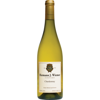 Bottle shot for 2023 Hermann J. Wiemer Chardonnay Estate Bottled