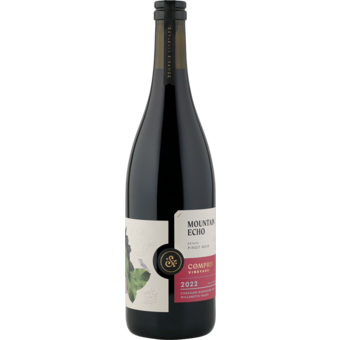 Bottle shot for 2022 Compris Mountain Echo Willamette Pinot Noir
