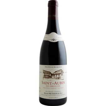 Bottle shot for 2021 Prudhon Saint Aubin Rouge Les Argillers