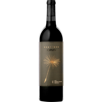 Bottle shot for 2019 Fortuity Cellars Destined Cuvee Cabernet Sauvignon Yakima Valley