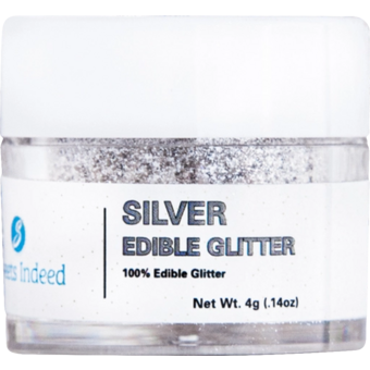 Bottle shot for  Silver Edible Glitter