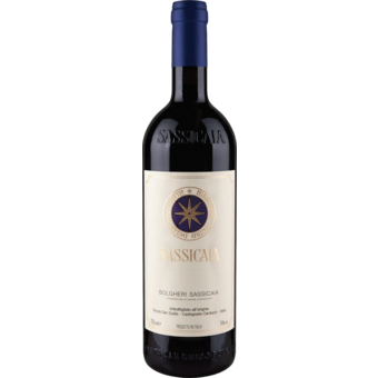 Bottle shot for 2022 Sassicaia Tenuta San Guido Bolgheri