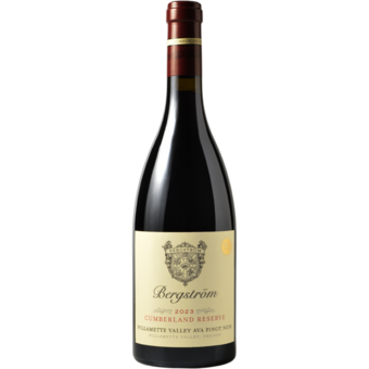 Bottle shot for 2023 Bergstrom Cumberland Reserve Pinot Noir