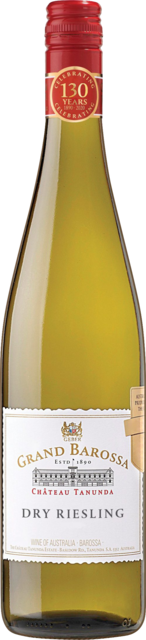 Bottle shot for 2021 Chateau Tanunda Grand Barossa Dry Riesling