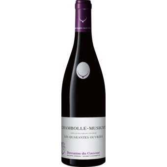 Bottle shot for 2016 Domaine Du Couvent Chambolle Musigny Les Quarante Ouvrees