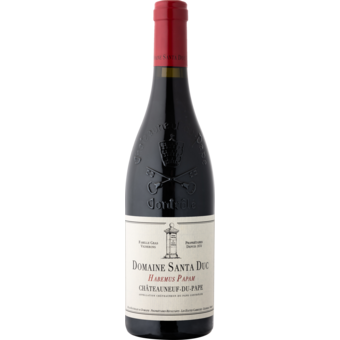 Bottle shot for 2021 Santa Duc Chateauneuf Du Pape Habemus Papem