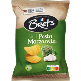Bottle shot for  Brets Chips Pesto Mozzarella