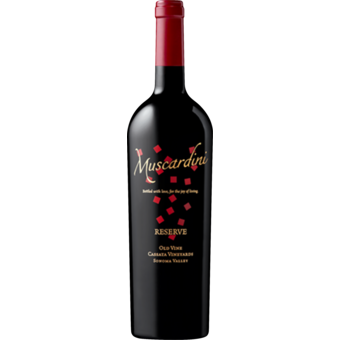 Bottle shot for 2021 Muscardini Cassata Vineyards Reserve Red Blend