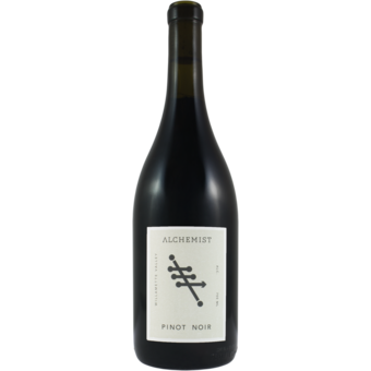 Bottle shot for 2022 Alchemist Pinot Noir Willamette Valley