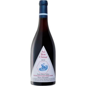 Bottle shot for 2020 Au Bon Climat Pinot Noir Knox Alexander