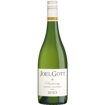 Bottle shot for 2023 Joel Gott Chardonnay Monterey