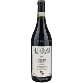 Bottle shot for 2021 Elio Grasso Barolo Ginestra Casa Mate