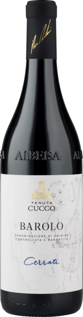 Bottle shot for 2019 Tenuta Cucco Cerrati Barolo