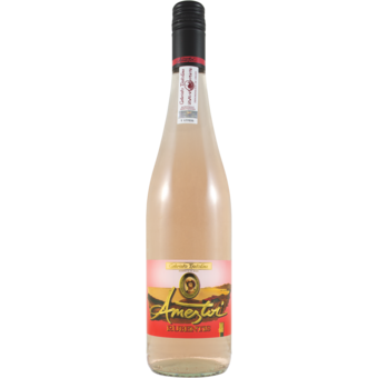 Bottle shot for 2024 Ameztoi Txakolina Rubentis Rose