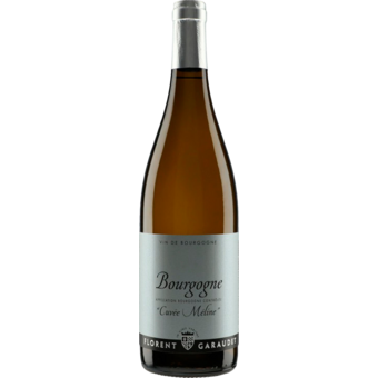 Bottle shot for 2023 Domaine Florent Garaudet Cuvee Meline Bourgogne Blanc