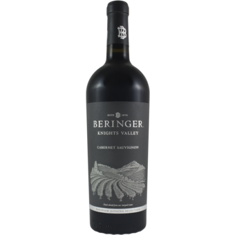 Bottle shot for 2022 Beringer Cabernet Sauvignon Knight's Valley