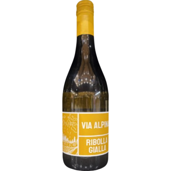 Bottle shot for 2024 Via Alpina Ribolla Gialla Colli Orientali Del Friuli
