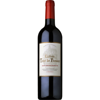 Bottle shot for 2018 Chateau Tour De Pressac St Emilion Grand Cru